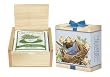 Bluebird in Nest Tea Box