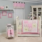 Pam Grace Creations BDNB-PAISLEY Pams Paisley 10 Piece Crib Set - pink