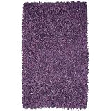 Pelle Leather Purple Shag Rug Size: 30" x 50"