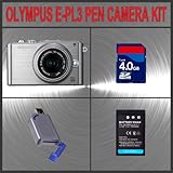 Olympus PEN E-PL3 Digital Camera (Silver) W/14-42mm Lens + Huge Accessories ....