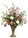 40" Huge Artificial Rose & Snapdragon Silk Flower Arrangement