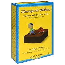 Cherrybrook Kitchen Fudge Brownie Mix with Chocolate Chips, Peanut Free!, 16-Ounce Boxes (Pack of 6)