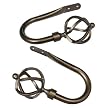 Antiqued Bronze Cage Drapery Holdbacks