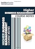 CfE higher business management course notes