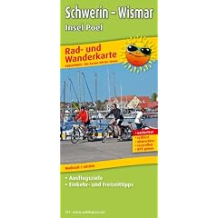 Rad- und Wanderkarte Schwerin - Wismar - Insel Poel: mit Ausflugszielen, Einkehr- & Freizeittipps, wetterfest, reissfest, abwischbar, GPS-genau. 1:60000