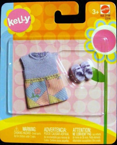 Kelly Doll Shelly Fashion Favorites (2003) Patchwork Dress with Purple Shoes