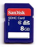 SanDisk 8GB SDHC Card Class 4 Secure Digital Flash Memory SDSDB-008G - Bulk ....