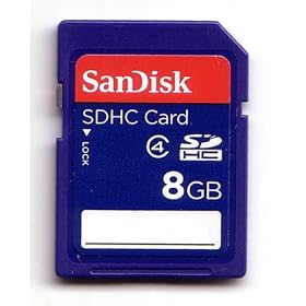 SanDisk 8GB SDHC Card Class 4 Secure Digital Flash Memory SDSDB-008G - Bulk Packaging