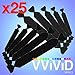 VViViD Replaceable Black Felt Decal Vinyl Car Wrap Tool Scratch-Proof Adhesive for 3M Squeegee (x25)