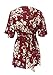 Simplee Apparel Women's Boho V Neck Floral Print Short Romper Jumpsuit