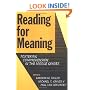 Reading for Meaning: Fostering Comprehension in the Middle Grades (Language and Literacy Series (Teachers College Pr))