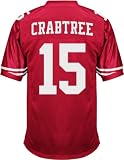 NFL Jerseys San Francisco 49ers 15# Crabtree Red Authentic Football Jersey Size 48-54 (Please Select the Size When You Order, Can Do Drop Shipping)