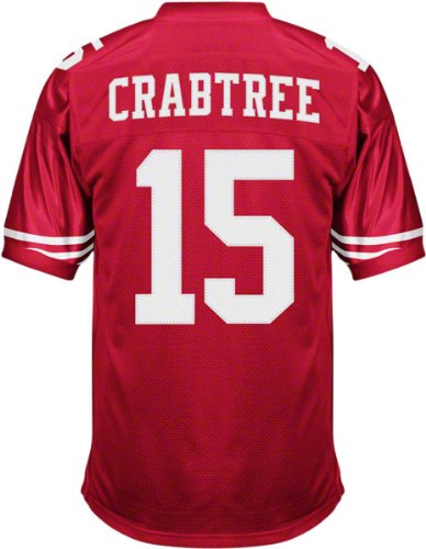 NFL Jerseys San Francisco 49ers 15# Crabtree Red Authentic Football Jersey Size 48-54 (Please Select the Size When You Order, Can Do Drop Shipping)