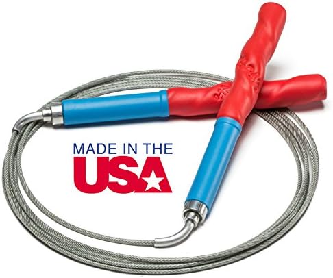 Cyclone Speed Rope - Ultra Premium Jump Rope - Best for Double Unders, WOD's - Free Flexi Tie with Purchase - Beware of Low Quality Imports - 100% Made in The USA