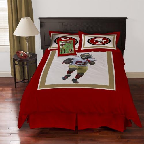 NFL Biggshots Bedding - San Francisco 49ers Frank Gore Comforter Set and Toss Pillow, Queen
