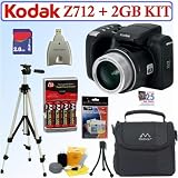 Kodak EasyShare Z712 IS 7.1MP Digital Camera + 2GB Deluxe Accessory Kit