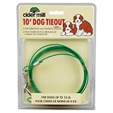 Cider Mill Dog Tie Out - 10 foot length for small dogs and puppies