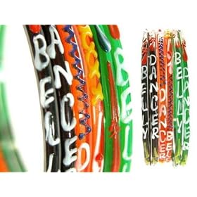 Beachcombers! Exclusive Express Me Indian Glass Bangles Fun Word Expression Written On Each...