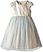 Laura Ashley London Girls' Little Brocade Bodice Tutu Party Dress