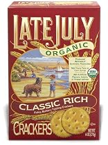 Late July Organic Classic Rich Crackers, 6-Ounce Boxes (Pack of 12)