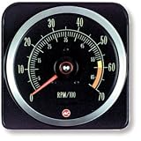 69 Camaro In Dash Tachometer 396-375 hp 7000RPM (6000 redline)