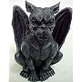 Scary Crouching Winged Gargoyle Statue Guardian