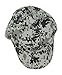 Camouflage Hat Washed Army Military Cap in Gray Pixels Adjustable Plain