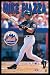 Mike Piazza New York Mets Ny Catcher Mlb Art Black Wood-Mounted Poster Print - 24" X 36"