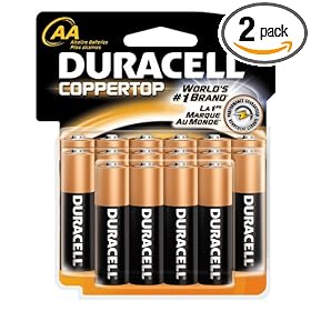 Duracell Batteries, AA Size, 16-Count Packages (Pack of 2) by