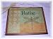 Bathe Soak Your Cares in Bubbles Dragonfly Bathroom Spa Wooden Wall Art Sign Bath Plaques