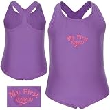 Speedo Solid Racerback 1 Piece Girls 12-24 Months