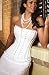 Beautiful White Cotton Long Line Corset