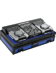 Musical Instruments: Marathon Flight Road MA-CDJ10V2Blkblue Blue - Black Series - Coffin Holds 2X Small Format CD Players: Pioneer CDJ-400 + 10-Inch Mixer: Pioneer DJm400 - Marathon Professional