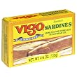 Vigo Sardines Skinless and Boneless in Soybean Oil, 4.375-Ounce Cans (Pack of 10)