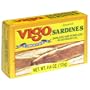 Vigo Sardines Skinless and Boneless in Soybean Oil, 4.375-Ounce Cans (Pack of 10)