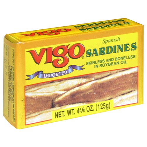 Vigo Sardines in Oil, 4.375-Ounce Cans (Pack of 10) by Appetizers