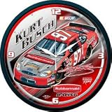  : Kurt Busch Wall Clock - NASCAR Sports Merchandise
