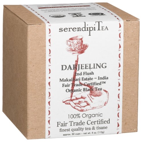 SerendipiTea Darjeeling, Second Flush, India, Organic Black Tea, 4-Ounce Boxes (Pack of 2) by SerendipiTea