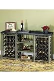 Kingston 60w Wine Console With Black Marble Top