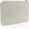 Unik Case White Diamond Foam Splash & Shock Resistant Neoprene Universal Sleeve Zipper Case Bag for All 13" 13-Inch Laptop Notebook / Macbook Pro / Macbook Unibody / Macbook Air / Ultrabook / Chromebook