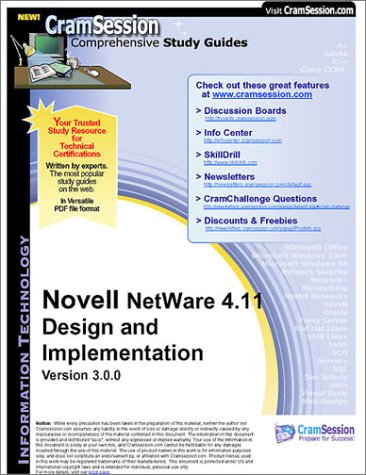 CramSession's IntranetWare: NetWare 4.11 Design and Implementation : Certification Study Guide
