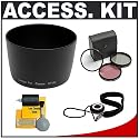 Precision Design ET-60 Lens Hood for the Canon EF 75-300mm f/4.0-5.6 USM, II, II USM, III USM Lenses and Canon EF-S 55-250mm IS Lens with Accessory Kit