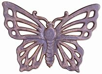 Sunset Vista Designs Garden Cast Iron Stepping Stone - Butterfly