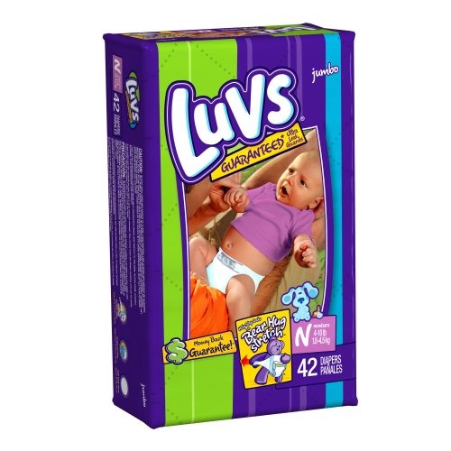 Luvs Premium Stretch Diapers, Newborn (4-10 Lbs), 168 Diapers