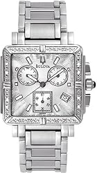 Stainless Steel Diamond Chronograph Silver Dial