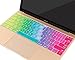 MOSISO Protective Keyboard Skin Compatible MacBook 12 Inch with Retina Display A1534 (Newly Version 2017/2016/2015), Blue and Pink