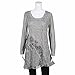 Women's Greige Tunic Sweater - Soft Gray Lacey Knit Top