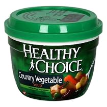 Healthy Choice Country Vegetable Soup, 14-Ounce Microwave Bowls (Pack of 12)