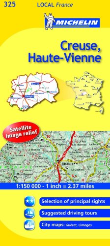 Creuse, Haute-Vienne (Michelin Local Maps)