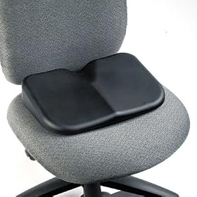 Softspot Seat Cushion, 15-3 4W X 10D X 3H, Black by Safco